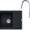 Virtuves komplekts Franke G256MČ, fragranīta izlietne MRG 611-62 un jaucējkrāns FS 3229.031, matēti melna/hromēta 114.0700.711