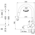 Virtuves komplekts Franke G260O, fragranīta izlietne MRG 611-78 BB un jaucējkrāns FS 3229.031, onikss/hroms 114.0700.724