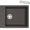Virtuves komplekts Franke G261ŠB, fragranīta izlietne MRG 611-78 BB un jaucējkrāns FS 3230.031, šīfera pelēka/hroms 114.0720.188