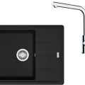 Virtuves komplekts Franke G262MČ, fragranīta izlietne BFG 611-62 un jaucējkrāns FS 3230.031, matēti melna/hromēta 114.0700.730