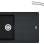 Virtuves komplekts Franke G263O, fragranīta izlietne BFG 611-78 un jaucējkrāns FS 3230.031, onikss/hroms 114.0700.736