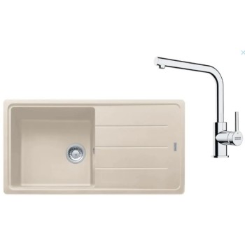 Virtuves komplekts Franke G264SA, fragranīta izlietne BFG 611 un jaucējkrāns FS 3230.031, sahāra/hroms 114.0700.742