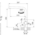 Virtuves komplekts Franke G266SA, fragranīta izlietne BSG 611-62 un jaucējkrāns FS 3230.031, sahāra/hroms 114.0700.750