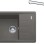 Virtuves komplekts Franke G266ŠK, fragranīta izlietne BSG 611-62 un jaucējkrāns FS 3230.031, pelēks akmens/hroms 114.0700.751