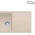 Virtuves komplekts Franke G268SA, fragranīta izlietne BSG 611-78/39 un jaucējkrāns FS 3230.031, sahāra/hroms 114.0700.760
