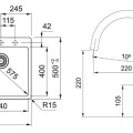 Virtuves komplekts Franke G271MČ, fragranīta izlietne CNG 611-78 TL/7 un jaucējkrāns FC 6018.901, matēti melns 114.0700.774