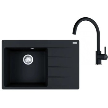 Virtuves komplekts Franke G272O, fragranīta izlietne CNG 611-78 TL/2 un jaucējkrāns FC 6018.071, onikss 114.0700.779