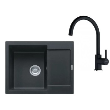 Virtuves komplekts Franke G275O, fragranīta izlietne MRG 611-62 un jaucējkrāns FC 6018.071, onikss 114.0700.792