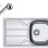 Virtuves komplekts Franke N101, nerūsējošā tērauda izlietne FLN 611-78 LB un jaucējkrāns FC 9547.031, hroms 101.0731.380