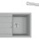 Virtuves komplekts Franke T115Š, tectonite izlietne S2D 611-78 un jaucējkrāns FS 3230.031, pelēks/hroms 143.0687.349