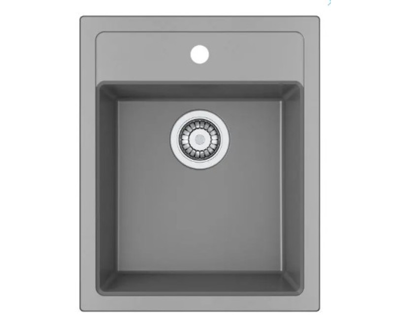 Virtuves komplekts Franke T121Š, tectonite izlietne SID 610-40 un jaucējkrāns FC 6018.084, pelēks/pelēks akmens 143.0687.385