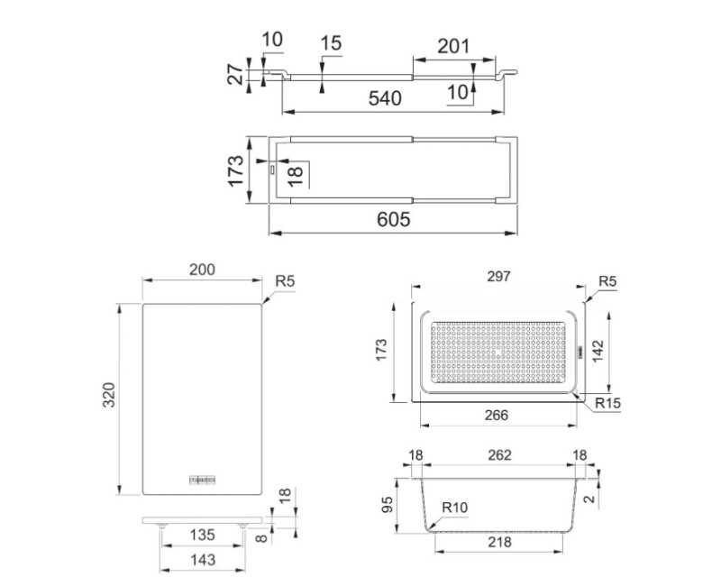 Virtuves piederumu komplekts Franke ALL-IN komplekts 1, 3, 112.0655.481