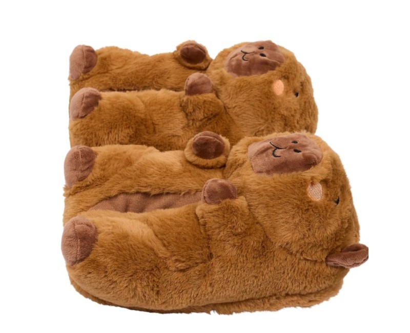 Istabas čības Capybara 3D pūkainas 38/39