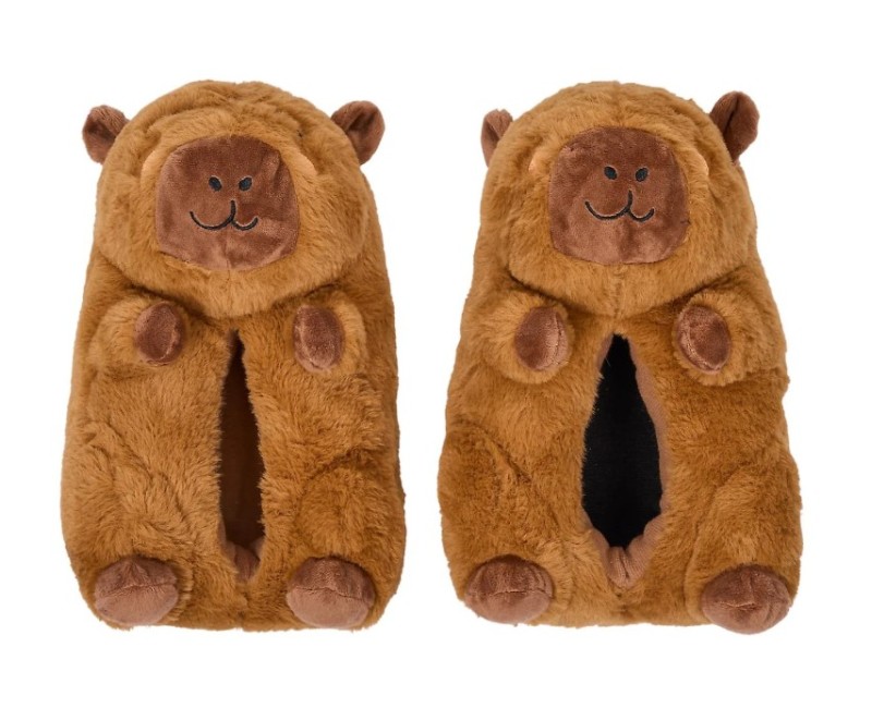 Istabas čības Capybara 3D pūkainas 38/39