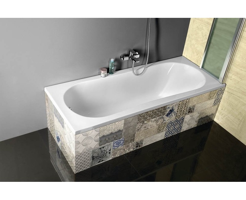 Akrilinė vonia Aqualine Jizera, 140x70x39 cm, balta G1470