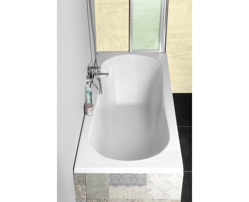 Akrilinė vonia Aqualine JIZERA, 150x70x39 cm, balta G1570