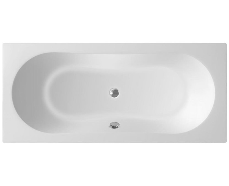 Akrilinė vonia Aqualine JIZERA, 180x80x39 cm, balta G1880