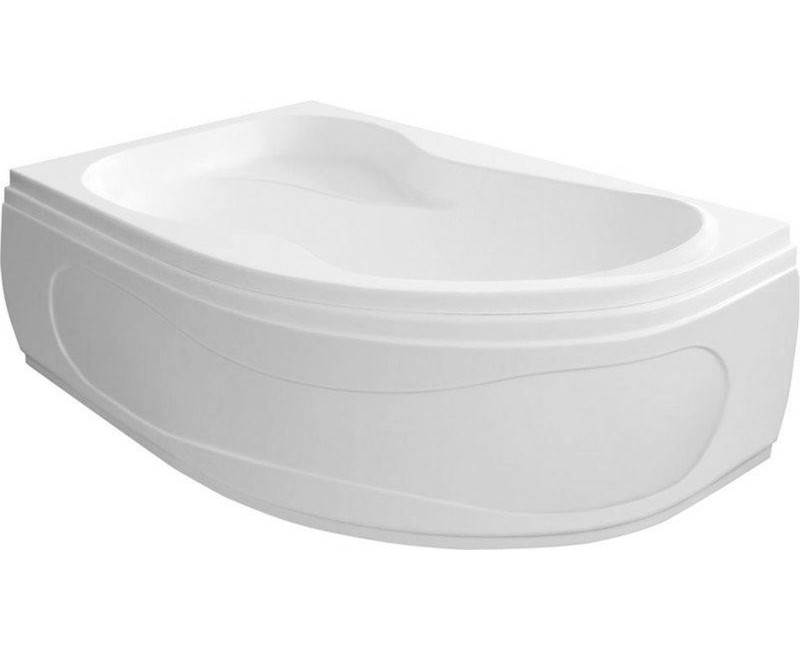 Ванна Aqualine Cidlina 150, 150x105x45 см, акриловая, без ножек, левая, белая G3618
