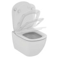 Tualetes poda komplekts Geberit Duofix rāmis ar Ideal Standard Tesi Aquablade Rimless podu ar SoftClose Vāku, Sigma01 Balta poga