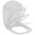 Tualetes poda komplekts Geberit Duofix rāmis ar Ideal Standard Tesi Aquablade Rimless podu ar SoftClose Vāku, Sigma01 Balta poga