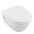 Tualetes poda komplekts Geberit Duofix  rāmis ar Villeroy & Boch Rimless podu ar SoftClose Vāku, Sigma30 Matēta hroma, poga
