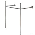 Izlietnes kājas Duravit Vero, 52.5cm Hromēta