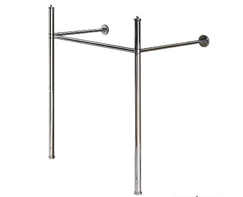 Izlietnes kājas Duravit Vero, 52.5cm Hromēta
