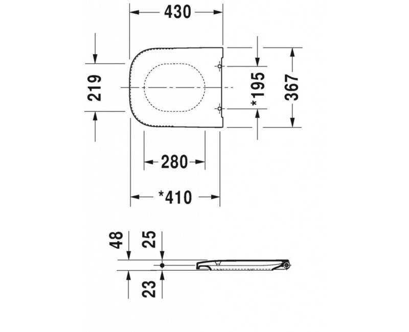 Poda vāks Duravit Happy D.2 ar SoftClose Balts 0064590000