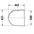 Poda vāks Duravit Starck 3 ar SoftClose Balts 0067790000