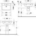 Раковина для ванной Duravit Starck 3, WonderGliss 60x45 см Белый