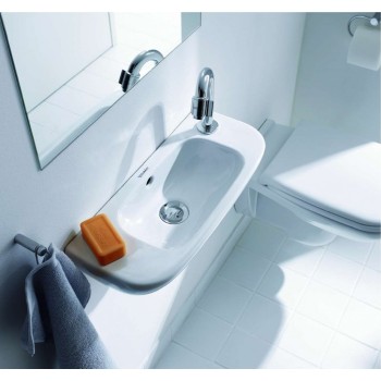 Vannas istabas izlietne Duravit D-Code 50x22cm, kreisā puse, balta
