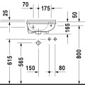 Раковина для ванной Duravit Starck 3, 40x26 см, Белый