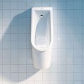 Pisuārs Duravit Starck 3 Rimfree pievads no aizmugures, balts