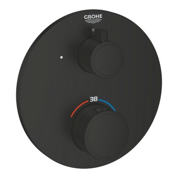 Dušo maišytuvas Grohe Grohtherm, su termostatu, įmontuojamas, Juodas 1022122430