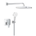 Dušo sistema GROHE Cubeo Tempesta 250 įmontuojama Chromuota 1053360000