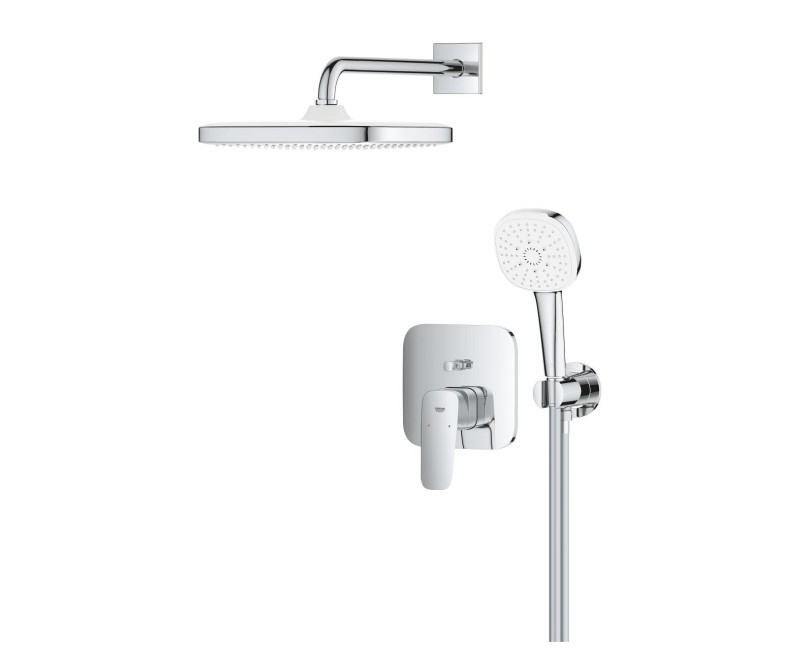 Dušo sistema GROHE Cubeo Tempesta 250 įmontuojama Chromuota 1053360000