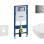 Комплект для унитазаGeberit Duofix с рамой и Rimfree унитазом Villeroy & Boch с крышкой SoftClose, кнопка Sigma01 Chrome