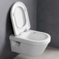 Tualetes poda komplekts Geberit Duofix rāmis ar  Villeroy & Boch Omnia Architectura Rimless podu, Balta Sigma30 poga, Soft Close Vāks
