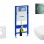 Tualetes poda komplekts Geberit Duofix rāmis ar Villeroy & Boch podu, SoftClose vāku, ar hromētu pogu Sigma01 pogu
