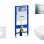 Tualetes poda komplekts Geberit Duofix rāmis ar Villeroy & Boch podu, SoftClose vāku, ar Matētu/Hromētu pogu Sigma30 pogu