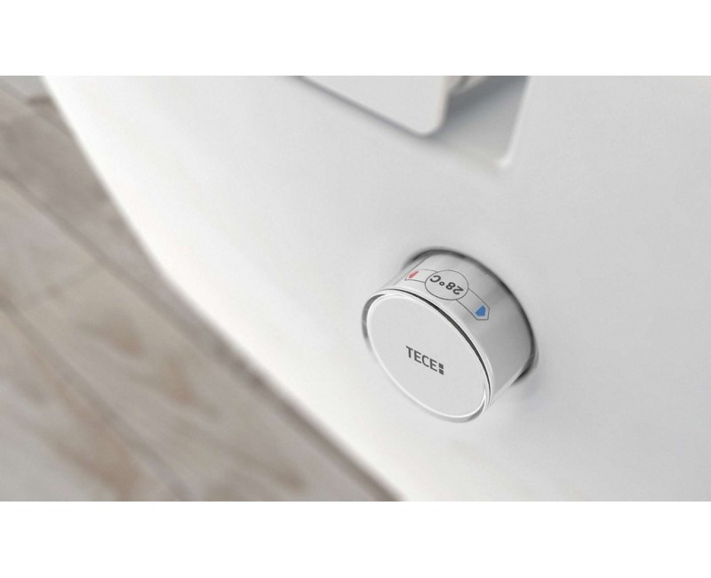 Tualetes poda komplekts Geberit Duofix rāmis ar Tece One Rimless podu ar Bide funkciju, SoftClose Vāku, Sigma30 Hromētu pogu