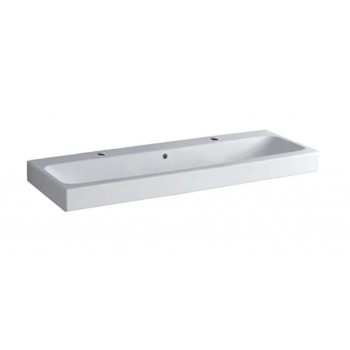 Vannas istabas izlietne Geberit iCon ar KeraTect 120x49cm Balta 124020600