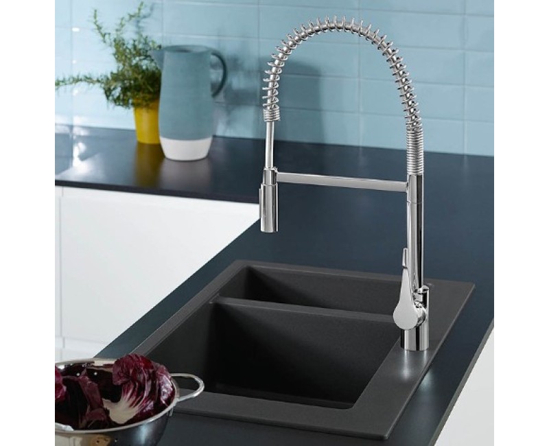 Virtuvinis kranas Hansgrohe Cento XXL Semi-Pro, 2jet lankstus išleidimas, Chromuotas 14806000