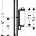 Dušas maisītājs Hansgrohe ShowerSelect Comfort S  iebūvējams ar termostatu Hromēts 15553000