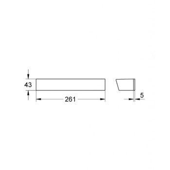 Dušas plaukts Grohe Grohtherm 2000 EasyReach StarLight apdare, Hromēts 18608001