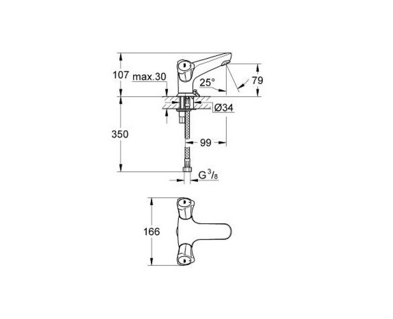 Grohe Costa L смеситель для раковины, хром 21100001