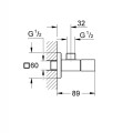 Dušas izvads GROHE Eurocube StarLight® apdare, Hromēts 22013000