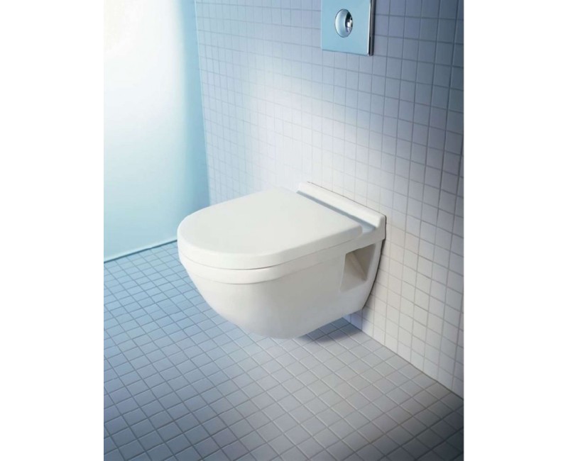 Piekaramais pods Duravit Starck 3 Comfort WonderGliss bez vāka, Balts