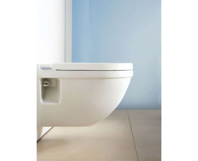 Piekaramais pods Duravit Starck 3 Comfort WonderGliss bez vāka, Balts
