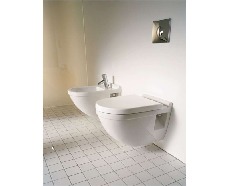 Piekaramais pods Duravit Starck 3 Comfort WonderGliss bez vāka, Balts